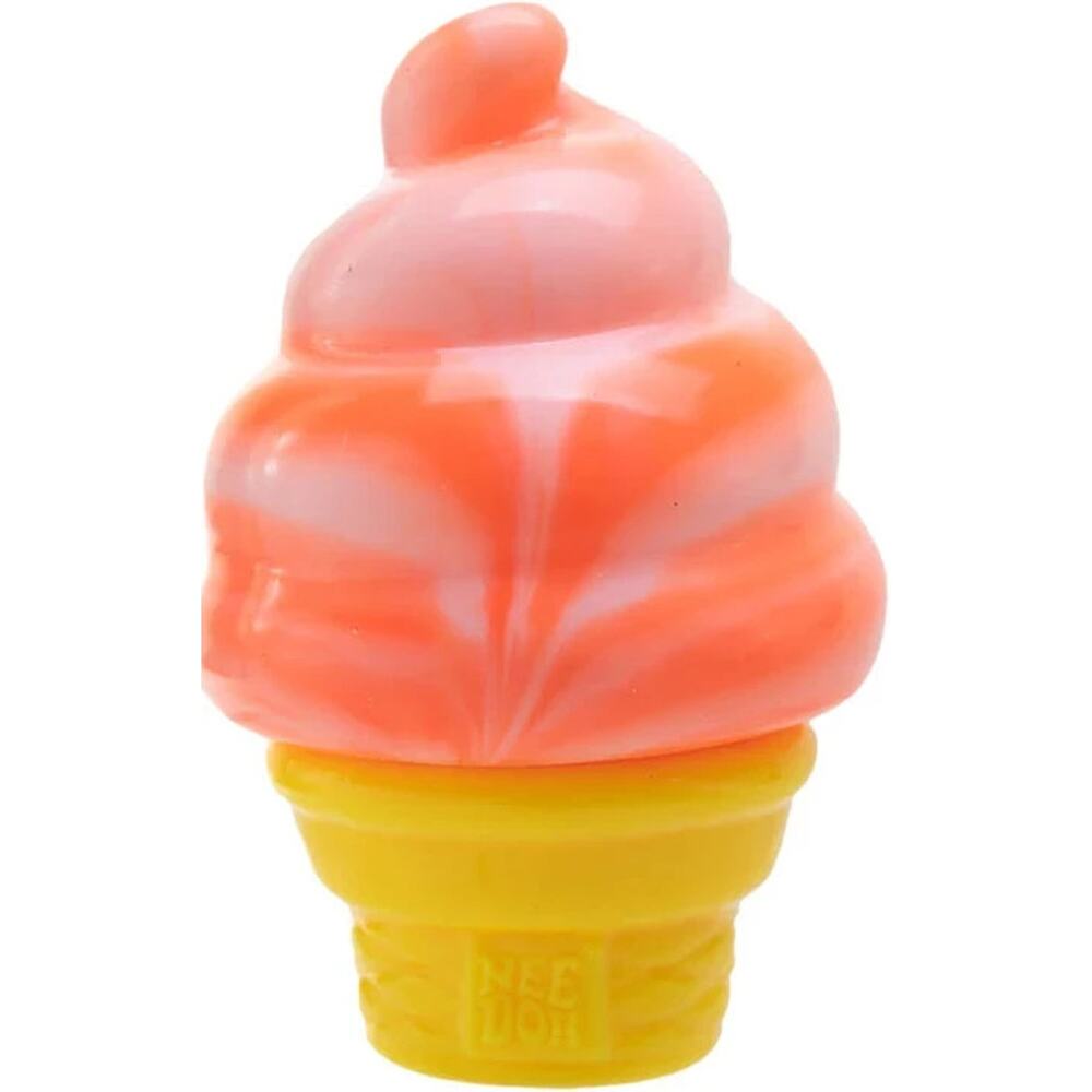 Complete 3 Set - Nee Doh Nice Cream Cone Pink Blue and Orange Color New In Box - Picture 6 of 13